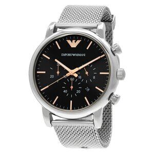 NWT Authentic Emporio Armani Fashion Men's Quartz Steel Authentic Watch